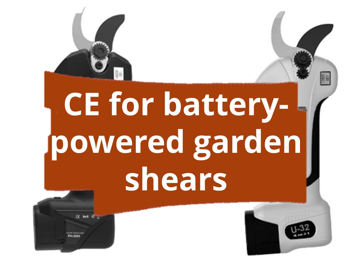 Conformity assessment procedure and CE marking for battery-powered garden shears