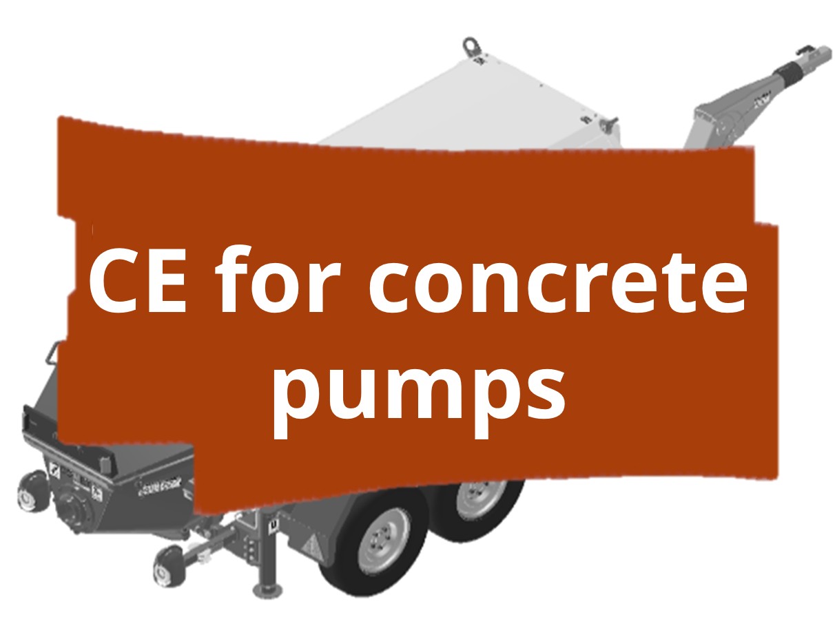 CE FIRST AID for customs issues of a mobile concrete pump