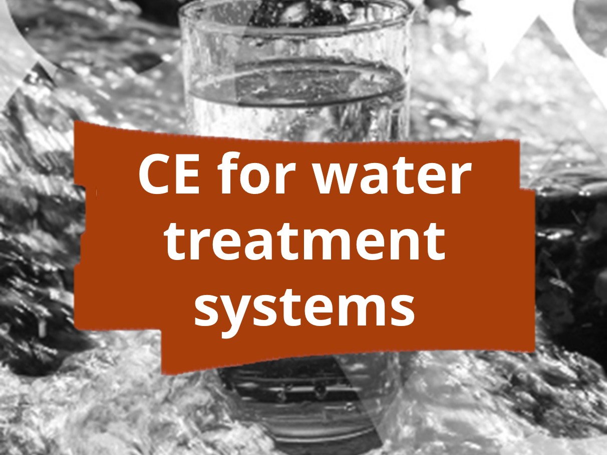 Conformity assessment procedure and CE marking for water treatment systems