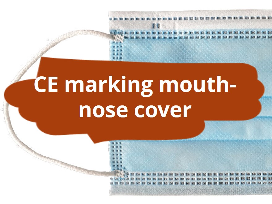 CE marking and declaration of conformity for Cat. 1 mouth-nose coverings